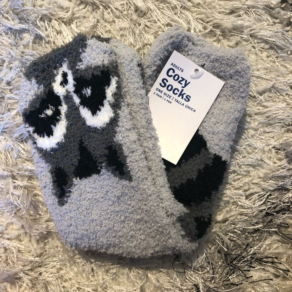 Old Navy Cozy Socks Women - Raccoon
